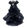 Vestido de Noche Negro para Mascota Perro Boda Transpirable Estilo Lujo Ligero Estilo Coco Chanel Ropa al por Mayor