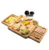 Novo Conjunto de Tábua de Queijo de Bambu Transfronteiriço, Prato de Queijo de Madeira para Cozinha, Tábua de Corte, Tábua de Pão