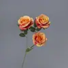 Rosa Búlgara Tres Cabezas Seda Artificial Flor Falsa Decoración Cascada de Rosas Pared Boda Flor Artificial Salón de Bodas