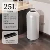 Bote de basura de aspecto elegante, Tienda grande de té de leche comercial, Lobby de hotel de lujo accesible, Cabeza de bala redonda sin tapa de acero inoxidable