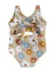 6-12M,12-18M,18-24M,2-3Años3-4Años traje de baño de una pieza para niños con flores brillantes