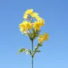Venta Especial de Margaritas Artificiales, Crisantemos Dorados Estilo Jardín, Flores Falsas para Decoración del Hogar, Mobiliario Suave para Casas Modelo, Fotografía y Flores para Bodas