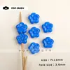 Cuentas de Flor Pequeña de Acrílico con Agujero Recto Materiales Hechos a Mano DIY Colgante para Cadena de Teléfono Bolso Llavero Cuentas Sueltas Accesorios de Joyería