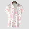 Novas camisas de manga curta transfronteiriças para homens e mulheres, estilo casal, camisas estampadas em 3D europeias e americanas, camisas de Dia dos Namorados
