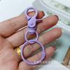 Llavero con pinza de pintura de color, directo de fábrica, hebilla para perro, anillo para libro, anillo de hojas sueltas, juguete, joyería, hebilla colgante