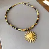 Colar Melard de Tecido Vintage para Mulheres Moda Personalidade Estilo Minimalista Corrente de Clavícula Elegante Versátil Joia de Nicho
