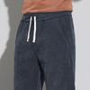 Calça de veludo cotelê masculina para homens de meia-idade, primavera e outono, cintura elástica, tubo reto, folgada, calça casual, outono e inverno, calça masculina de veludo cotelê