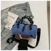 Bolso tipo almohada informal de retazos con bloques de color estilo coreano transfronterizo 2026 Nueva Moda Versátil Artístico Bolso de Hombro Cruzado para Mujer