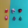 Accesorios de resina de Navidad de dibujos animados DIY parche para funda de teléfono de pegamento de crema Accesorios para el cabello de muñeco de nieve y alce de Navidad