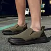 Sapatos Masculinos Transfronteiriços, Sapatos Casuais Leves de Malha para o Verão, Sapatos com Solado Macio, Tênis de Malha Slip-On Respiráveis, Sapatos para Dirigir Atacado