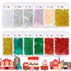 Cross-border quente Natal acessórios unhas brilhantes glitter colorido contas maquiagem esmalte material cola creme atacado