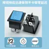 Interruptor con Forma de Barco Kcd4 Kc Certificado Coreano Azul Transparente Sin Luz 4 Pines 2 Velocidades Alta Corriente Punto Plateado 16A250V