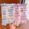 Accesorios para el cabello de Kuromi Clips para el cabello de niños Ligas para el cabello de niñas Diademas Ligas de goma Pasadores para el cabello de bebé Accesorios para el cabello de niñas pequeñas Clips en U Flequillo