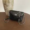 Bolso de Hombro Acolchado Estilo Chanel Transfronterizo para Mujer, Bolso Cruzado de Cadena a la Moda, Bolso Cruzado Versátil Simple y Elegante