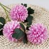 Venta al por mayor de fábrica, 3 bolas de crisantemo de ping pong, crisantemo, flor falsa, decoración para fotografía de bodas en casa, planta de viento INS, pared de flores