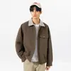 Chaqueta de solapa estilo nuevo de primavera y otoño transfronteriza Enbu, camisa de manga larga para pareja joven fresca, abrigo holgado de ropa de trabajo