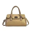 Bolso de Mano de Gran Capacidad para Mujer Estilo Nuevo Atmosférico Bolso de Hombro Cruzado Moda Atmosférica Cuerda de Piel Suave Bolso de Madre Bolso de Suegra