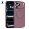 Adequado para iPhone 18 Pro Max, capa fosca de cobertura total anti-queda com orifício para cordão, capa protetora magnética para Apple 17
