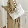 Bolso de hombro transfronterizo, bolso de mano bordado, diseño lindo de nube, gran capacidad, bolso popular para mujer, bolso tote ligero, bolso de axila