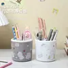 Portalápices de dibujos animados Kaai para niñas, portalápices de escritorio de gran capacidad, estilo ins, caja de almacenamiento de papelería creativa para escritorio de estudiante