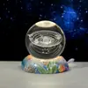 Lámpara de Escritorio Creativa Cielo Estrellado del Océano Bola de Cristal Luz Nocturna Bola de Cristal Lámpara de Ambiente Decoración de Escritorio Regalo de Cumpleaños para Niños