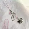 Hello Kitty Corazón de Niña Cadena para Teléfono Móvil Bolso de Cadena Cadena con Cuentas Colgante CCD Regalo para Novia Colgante de Manzana Colgante