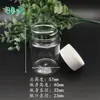 Botella dispensadora de plástico PET transparente Botella pequeña Botella de medicina sellada Calibre grande Botella vacía 30/Botella cuadrada para cuentas Perler