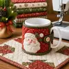 Kit de costura para posavasos acolchado navideño transfronterizo