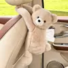 Caja de Pañuelos de Coche de Dibujos Animados Lindos Caja de Pañuelos Colgante Creativa de Oso de Peluche para Respaldo de Asiento de Coche Bolsa Colgante de Pañuelos para Coche