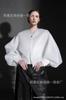 Nova Blusa Estilo Chinês Manga Larga Malha Casaco Curto Simples Feminino Alto Senso Design de Nicho Camisa Primavera