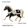 Nuevo Estilo Europeo y Americano Esmalte Esmalte Moda Broche de Caballo Exquisito Pin de Solapa para Traje Abrigo Versátil Mayoreo