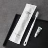 Set de Artículos de Aseo Desechables de Papel de Piedra para Hotel Habitación de Huéspedes Cepillo de Dientes para Huéspedes Peine para Estancia en Casa Posada Zapatillas Dentales