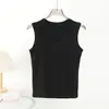 Camisola de Rayón de Alta Elasticidad con Cuello en U y Espalda Cruzada para Mujer, Camiseta sin Mangas de Color Sólido Ajustada, Ropa Interior Versátil para Trajes