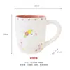 Caneca de Cerâmica Coelho 3D com Relevo Floral, Estilo Ins Nórdico para Café da Manhã e Leite, Fornecimento Direto do Fabricante para Comércio Transfronteiriço
