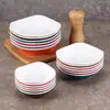 Plato Pequeño de Melamina Comercial Imitación Porcelana Plástico Cuadrado Pequeño Plato para Salsa de Moje Plato para Condimentos Plato para Snacks Plato Frío