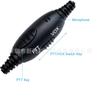 Auricular grande binaural para Walkie-Talkie con bolsa grande y reducción de ruido, con auricular de varilla con VOX, auricular con diadema, conector K