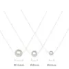 Collar Popular de Estilo Japonés-Coreano Nicho Simple Perla de Imitación Cadena Clavicular Collar Elegante de Estilo Frío para Mujer