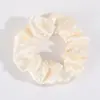 Goma de pelo de satén Alta elasticidad Simple Versátil Color sólido Goma de pelo grande Moda Sensación de alta gama Goma de pelo para mujer Al por mayor