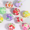 Cor de argila macia simulação de frutas contas furo reto contas soltas contas caneta usável diy corrente de celular chaveiro corrente de bolsa acessórios
