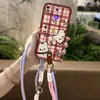 Adecuado para funda de teléfono móvil Tecno, Nueva funda de silicona texturizada juvenil a prueba de polvo para mujer con cordón para colgar en el cuello, Bolso digital versión Q, Refrigerante