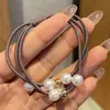 Coletero elástico de alta elasticidad para mujer, sencillo y elegante, con rosca para el pelo, nuevo estilo, con tendón de goma, duradero y para coleta alta.