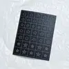 Adesivos Vazados para Nail Art Reutilizáveis com Adesivo, Estrela, Corações Cromados, Adesivos Auxiliares Estilo Francês, Borboleta, Pintura em Spray Dupla Utilização, Coração