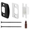 Junta Tipo D Placa de Ataque de Puerta Almohadilla Pieza Guía Bloque de Acero Inoxidable Engrosado Accesorios de Cerradura Venta al por Mayor para Amazon