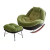 Sillón mecedor, tumbona mecedora, para uso doméstico, balcón, ocio, individual, sofá 2026, sala de estar, estilo nuevo, lujo ligero, para relajación, metal, otro
