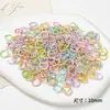 40 peças Acessórios para Chaveiro de Contas Conjunto Completo Materiais Coloridos Semi-acabados Ferramentas para Artesanato com Contas DIY Feito à Mão