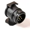 Convertidor Mini de 13 a 7 Pines Cabezal de Conversión Mini Convertidor de Remolque Adaptador de Remolque Conector de Remolque