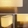Luminária de Mesa Vintage Designer 2026, Escultura em Madeira de Alto Padrão, Luminária de Leitura para Quarto, Mesa, Cabeceira, Iluminação de Ambiente