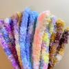 Ventas Directas de Fábrica 15mm Degradado Coral Terciopelo Palo Retorcido DIY Cachorro Lana Raíz de Cabello Muñeca Material Hecho a Mano Modelo