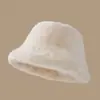 Novo Chapéu de Pescador Outono e Inverno para Mulheres, Chapéu Balde Quente Versátil Estilo Coreano, Pequeno Chapéu Balde da Moda que Faz o Rosto Parecer Menor