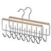 Perchero Multifuncional de Madera Maciza para Uso Doméstico, Adecuado para Colgar Ropa, Corbatas, Camisolas, Bolsos, y un Organizador de Almacenamiento con Múltiples Ganchos para Dormitorios Estudiantiles